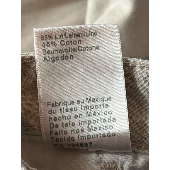 AG Adriano Goldschmied pants Caden Linen Wide Leg tailored trouser size 32 - Picture 6 of 6